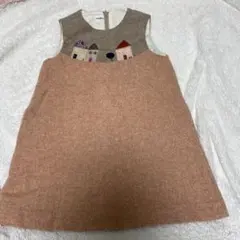 ファミリア　ツイード　ジャンパースカート　110