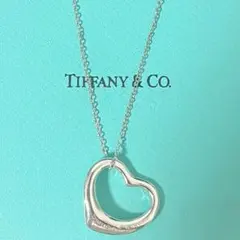 【ラージ L】Tiffany & Co. ネックレス オープンハート 925のサムネイル