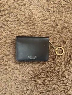 kate spade ブラックレザーキーケース