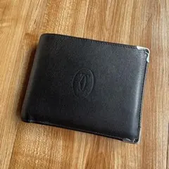 Cartier マストドゥ カルティエ 二つ折 小銭入れ 財布 ブラック