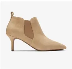 COLE HAAN ベージュ スエード ブーティ　22.5cmのサムネイル