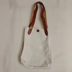 ホワイトレザーバッグ(ハンドメイド)