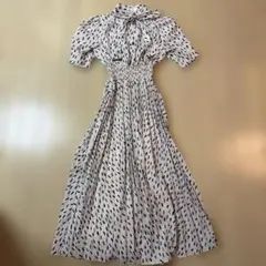 リエンダ　ハトメボウタイシャツワンピース　ホワイト　Sサイズ　WEB限定