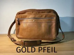 071【廃盤品・希少】GOLD PFEIL ショルダーバッグ レザー/本革のサムネイル