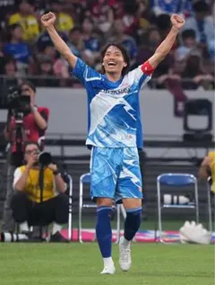 三浦知良 カズ KAZU直筆サイン入りレプリカユニフォーム 横浜FC 2013