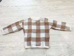 H&M チェックセーター　85cm
