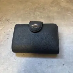 COACH ブラック 二つ折り財布