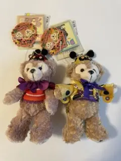 ダッフィー シェリーメイ ぬいぐるみバッジ　ハロウィン　2012