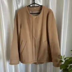 グリーンレーベルリラクシング ウール コート 2way ノーカラー