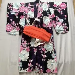キッズ　浴衣　100cm帯付きのサムネイル