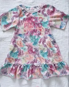 ⭐️極美品⭐️メゾピアノ くま　テディベア柄フリルワンピース　120