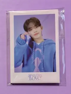 【公式 未使用】エスクプス 缶バッジ LOVE seventeen セブチ