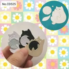 《まん丸にゃんこ -スモール-》　カッティングダイ　-No.CD525-