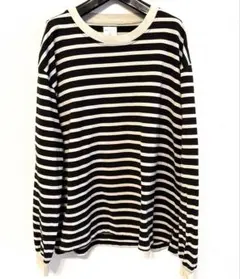 everyone ストライプ ロンt l/s ev25-cs35 xl everyone ストライプ ロンt l/s ev25-cs35 xl - メルカリ