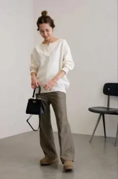 裏起毛 スラックス