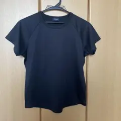 【UNIQLO】ユニクロ　レディース半袖Tシャツ ブラック　L
