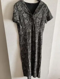 LAURA ASHLEY 花柄 Vネック ワンピース サイズ11