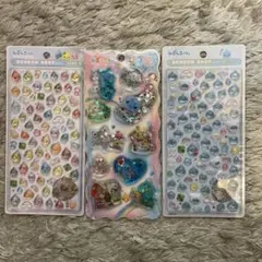 しずくちゃん　ボンボンドロップシール　ウォーターシール　3点セット