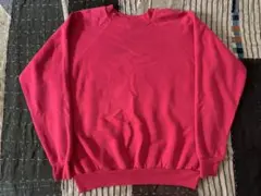 90s XL pannill vtg スウェット パニール ピンク 無地のサムネイル