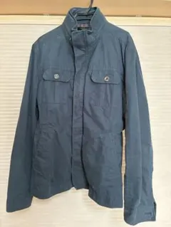 コムサイズムジャケットダークブルー ミリタリー