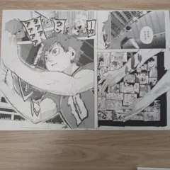 ハイキュー!!展/ゲンガ×ダイカン/烏野高校(日向翔陽.影山飛雄)複製原画