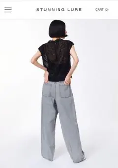 STUNNING LURE rワイドレッグデニムパンツのサムネイル