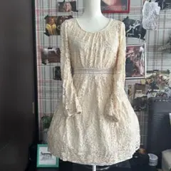 リズリサ風♡ホワイト総レースミニワンピ コケット フレンチガーリー 姫ギャルのサムネイル