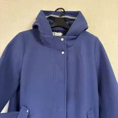 タグ付き新品　MサイズクロコダイルSWITCH MOTIONフード付き青色コート