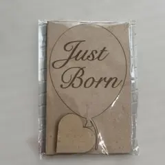 Just Born 木製レターバナー ニューボーンフォト