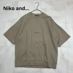 Niko and… ニコアンド ハーフジップ 半袖 ポロシャツ カットソーのサムネイル
