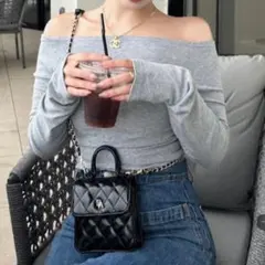 新品DIANTE　Quilted leather logo mini bag