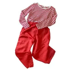 prit プリットリネン 赤イージーパンツ インナーパンツ 未使用品 美品