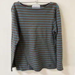 FORK & SPOON 長袖Tシャツ ブラウンブルー