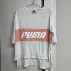 PUMA 半袖Tシャツ Mサイズ ホワイト/ピンク
