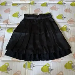 膝丈スカート(黒)