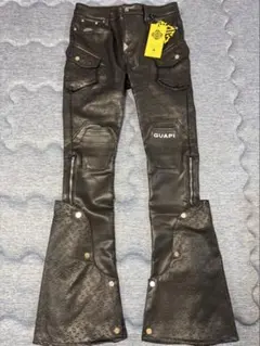 【GUAPI】BLACK COFFIN ARC LEATHER PANTSのサムネイル