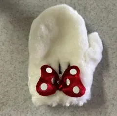 Disneyミニー手袋 赤いリボン付き