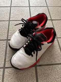 YONEX テニスシューズ ホワイト/レッド24.5