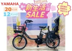 ヤマハパスキス⭐️12AH！人気カラー！子供乗せ電動アシスト自転車