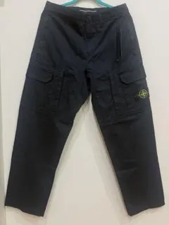 STONE  ストーンアイランド カーゴパンツ RE-T W29 ストーンアイランド カーゴパンツ ブラック RE-T W29
