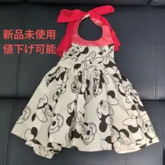 ミニーマウス柄フリルエプロン マールマール MARLMARL Disney