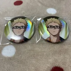 月島蛍 ハイキュー ハイキュープラザ 缶バッジ 挑戦者たち オーロラver.