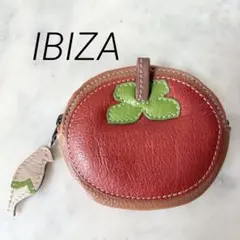IBIZA イビサ　イビザ　コインケース　柿　古銭入れ　 レザー
