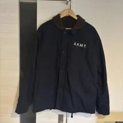 n-1 A.R.M.Y. ミリタリー 裏ボア デッキジャケット ネイビー