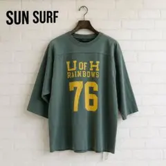 【新品】SUN SURF フットボールTシャツ RAINBOWS Mのサムネイル