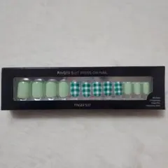 フィンガースーツ プレスオンネイル 40ピース ピクニック(ネイルチップ)