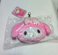 【新品】サンリオ マイメロディ ポーチ リール付きパスケース和柄