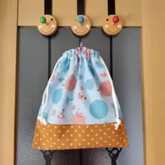 巾着☆整理袋☆巾着35×30☆着替え入れ☆ハンドメイド☆バレエ柄