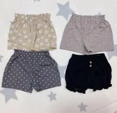 美品 ショートパンツ 90 サイズ 4枚セット パジャマ 保育園着