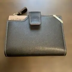 レザー 二つ折り財布 ブラック